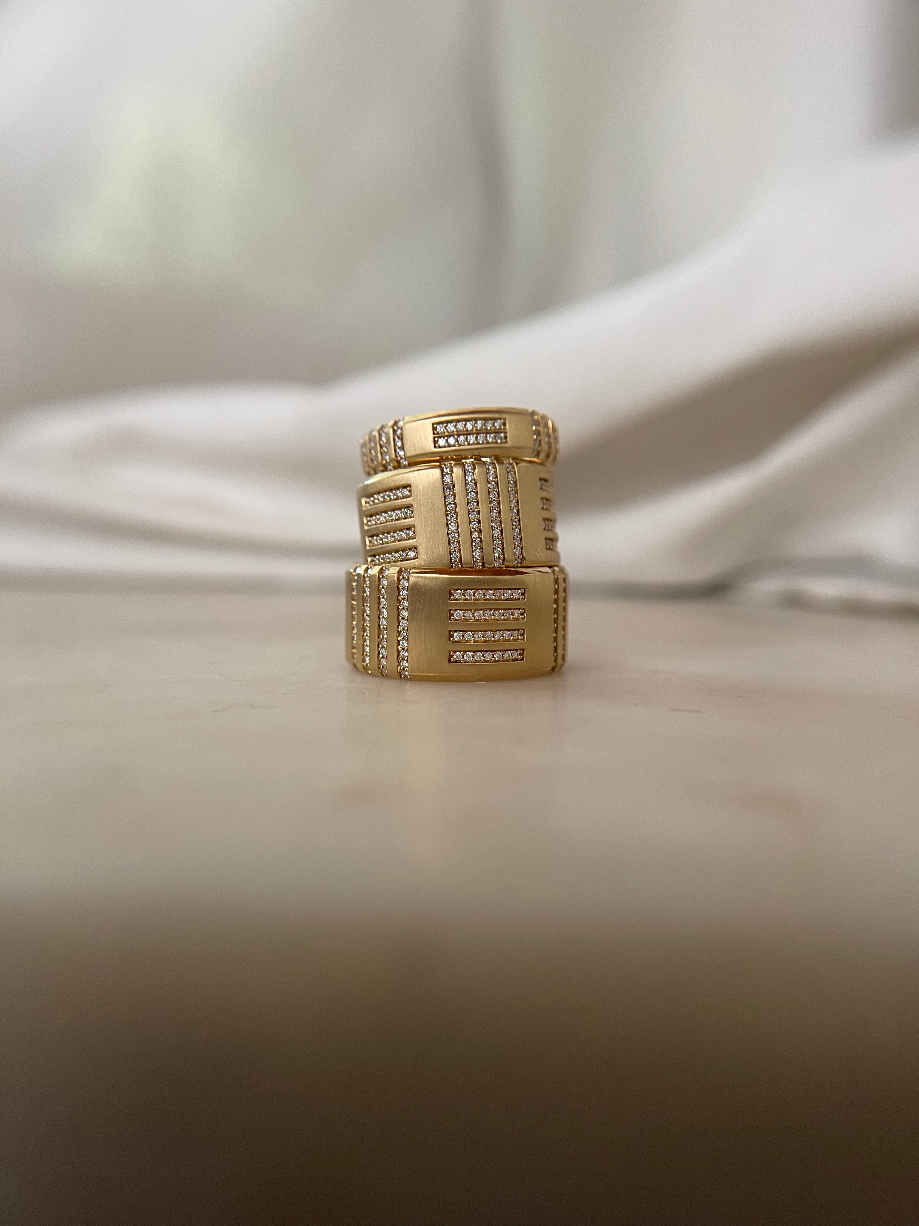 Mens cigar clearance band rings